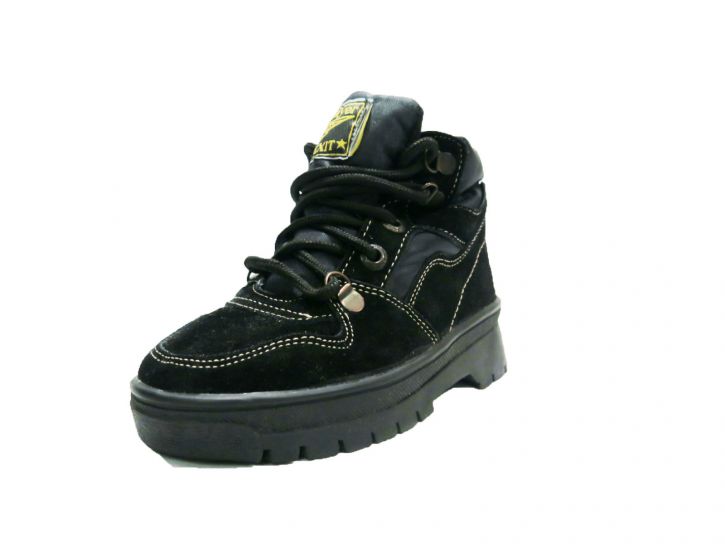 Borcego Bota Truck con Cordon de Gamuza y Tela