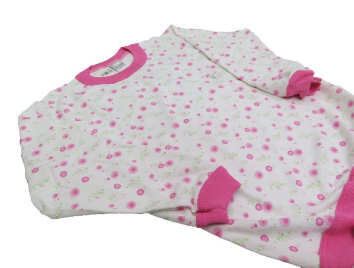 Pijama Invierno Remera Manga Larga y Pantalon Estampado de Flores