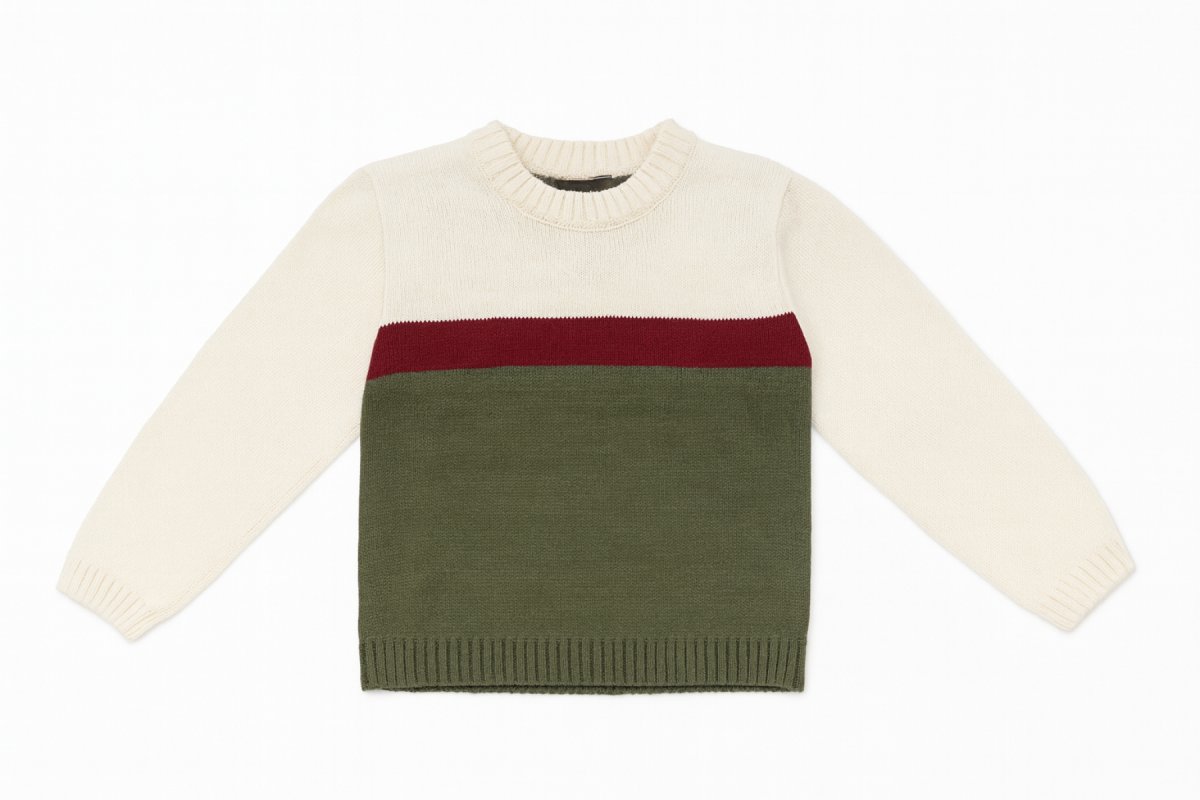 Pullover Sweater Tejido con Rayas