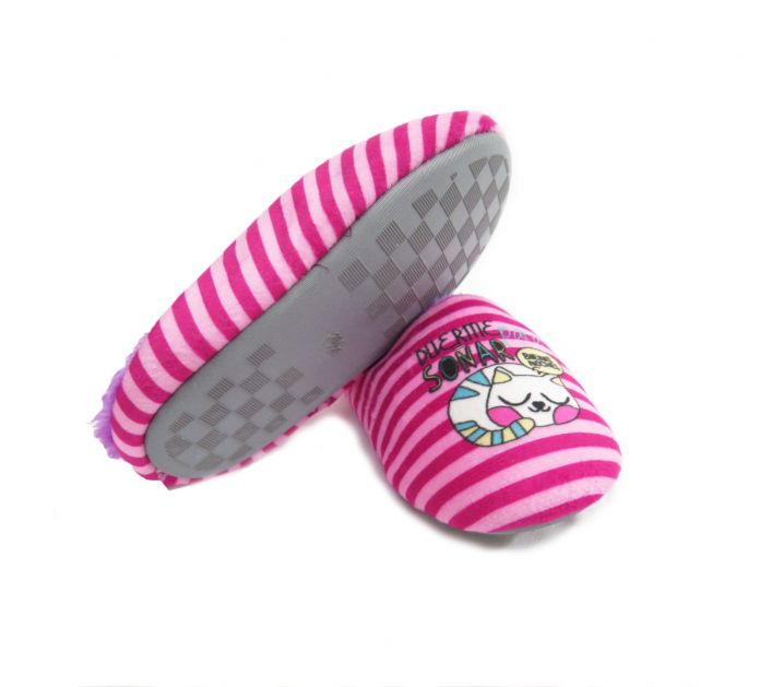 Chinela de Plush y Piel Interior