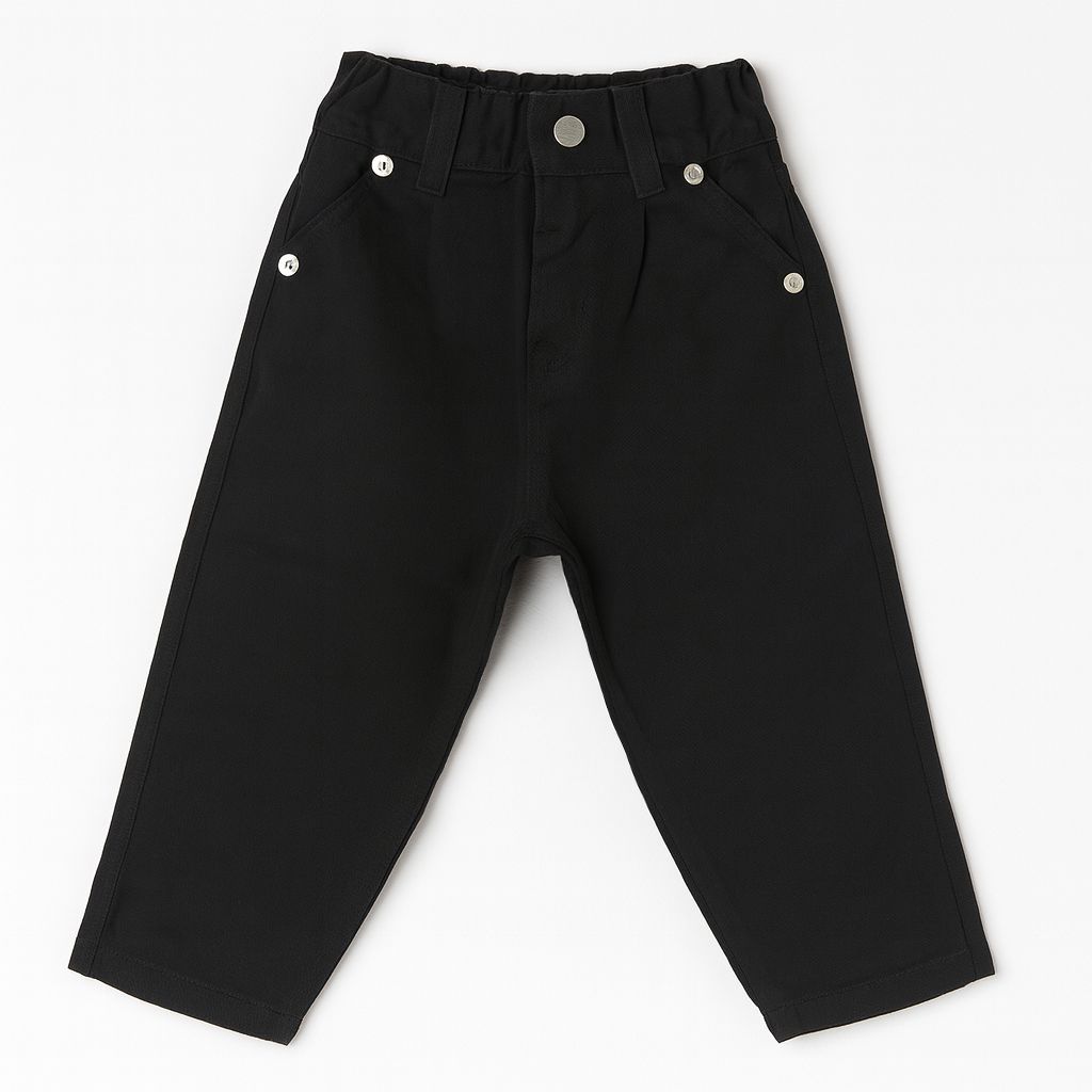 Pantalon Gabardina Con Cintura Elastizada