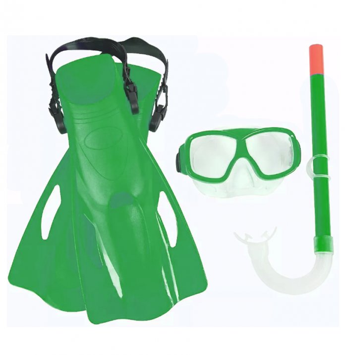 Kit de Buceo - Máscara - Snorkel y Pata de Rana