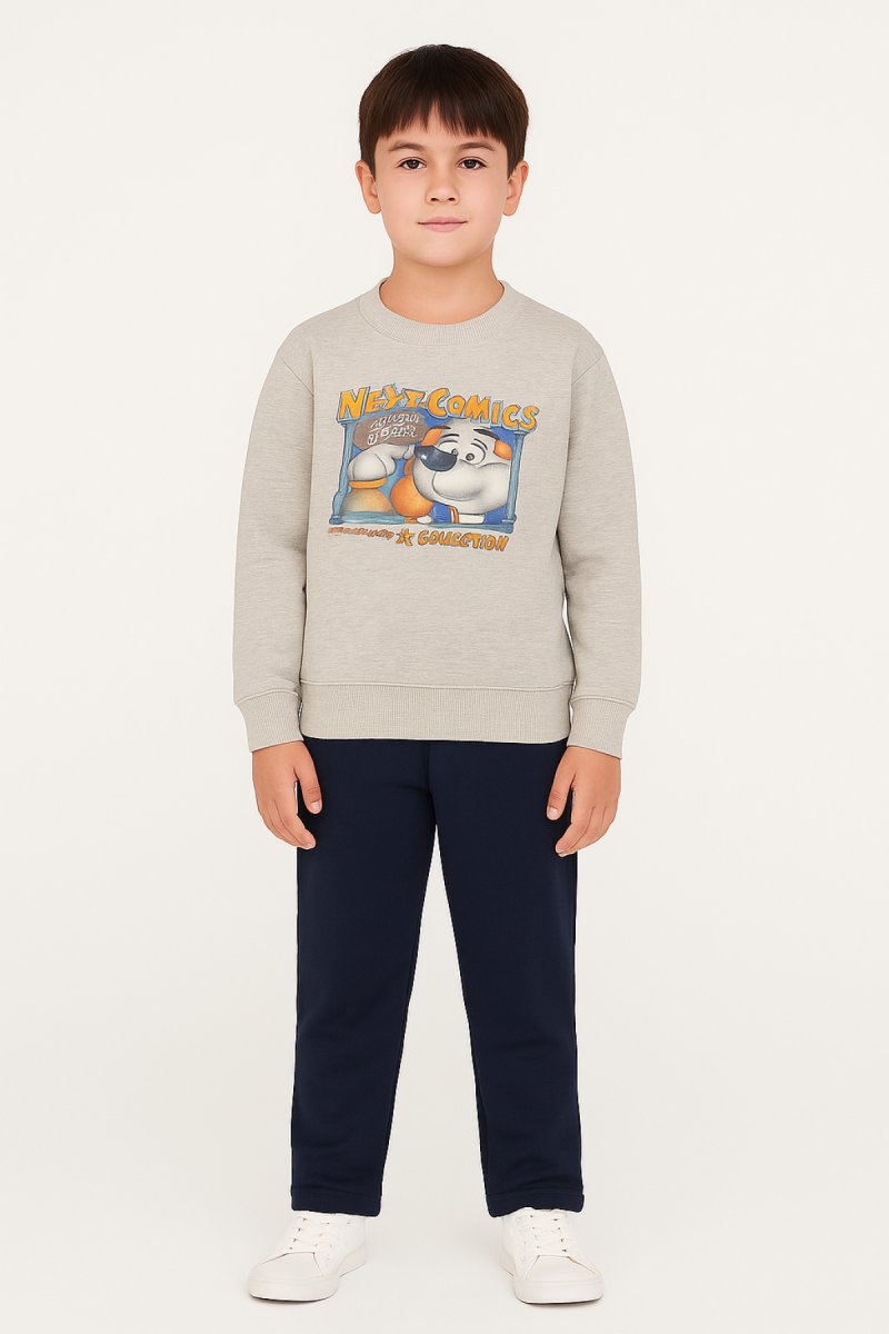 Conjunto Jogging con Buzo Estampado Perro Next Comics y Pantalon