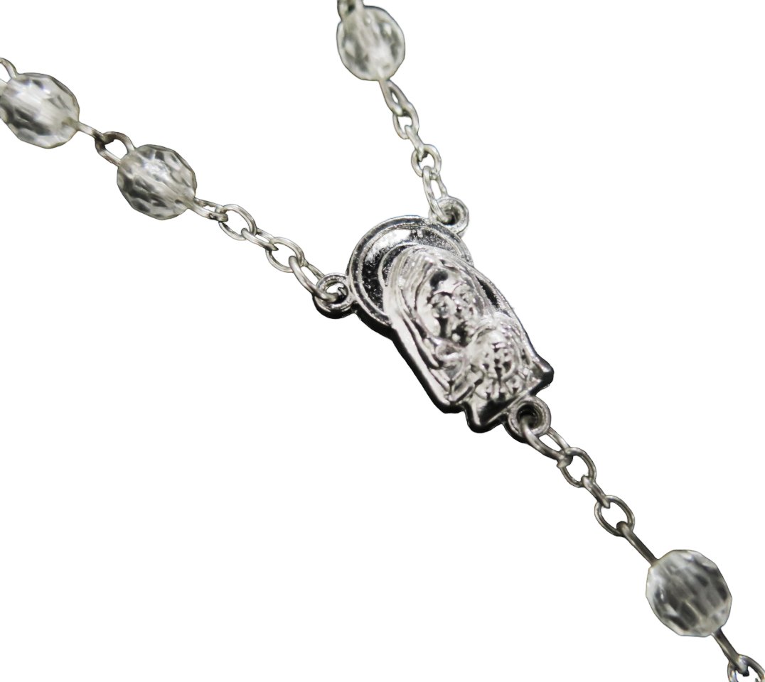 Rosario Con Perla Cristal