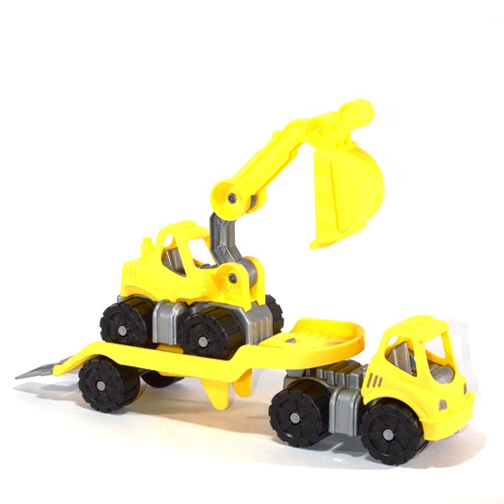 Trailer Retro - Vial Constructor - Camion Con Retro Excavadora