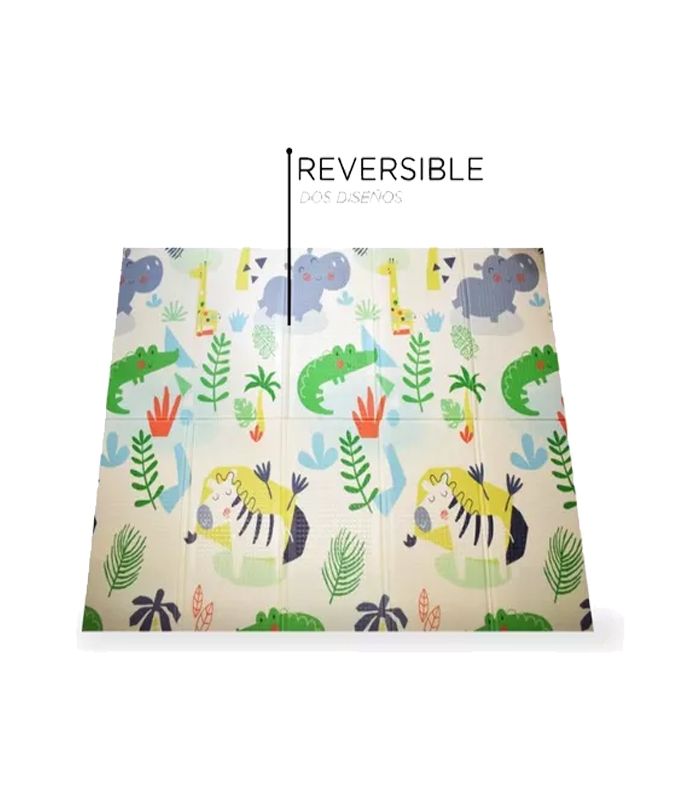 Alfombra Antigolpe Plegable Reversible Con Bolso Para Transportar