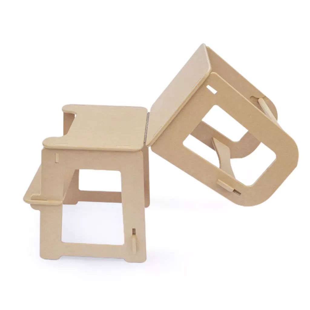 Torre de Aprendizaje Montessori - Escalon + Escalera + Banco + Pupitre