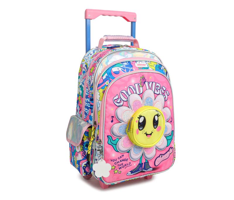 Mochila Con Carro Flower - Flor - 16 Pulgadas