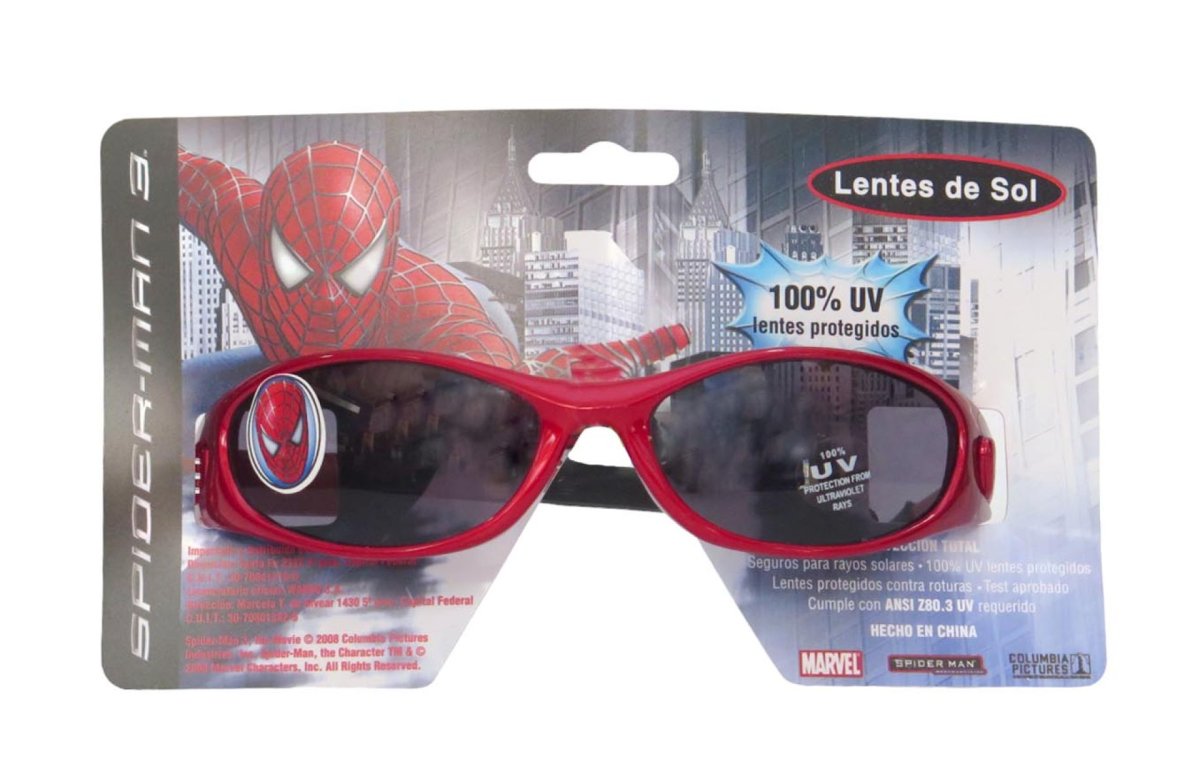 Anteojos Lentes Filtro UV Spiderman - Hombre Araña