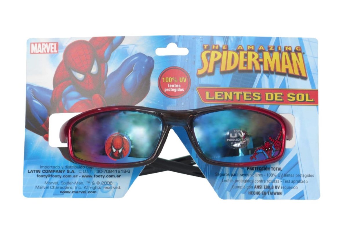 Anteojos Lentes Filtro UV Spiderman - Hombre Araña