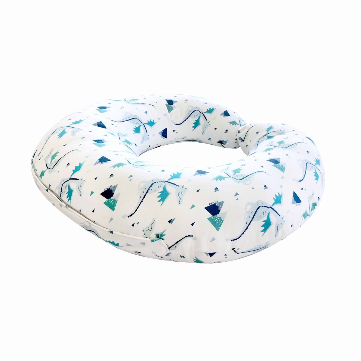 Almohadon Amamantador Algodon Estampado - Vellon Siliconado Hipoalergénico - Con Cierre
