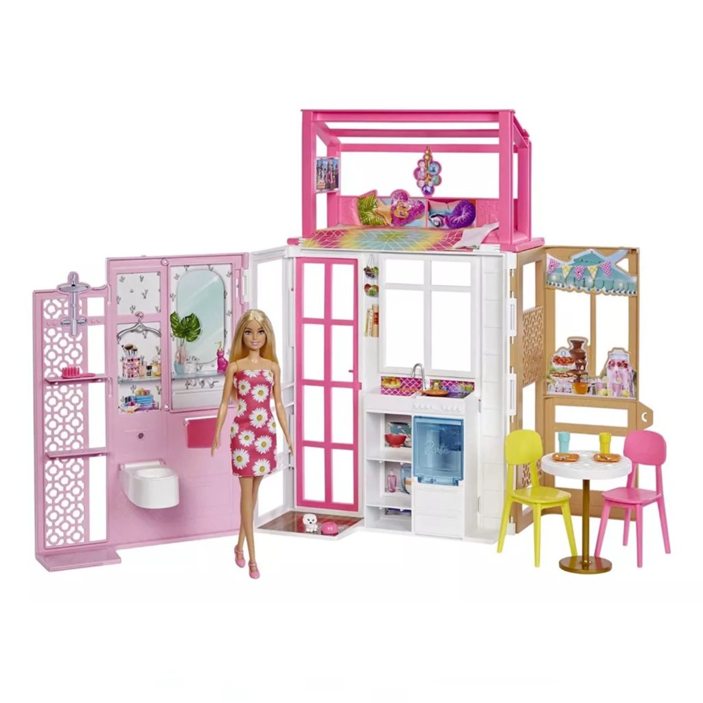 Barbie Casa Glam - Glam House - Set De Juego - Totalmente Amueblada - Incluye Muñeca