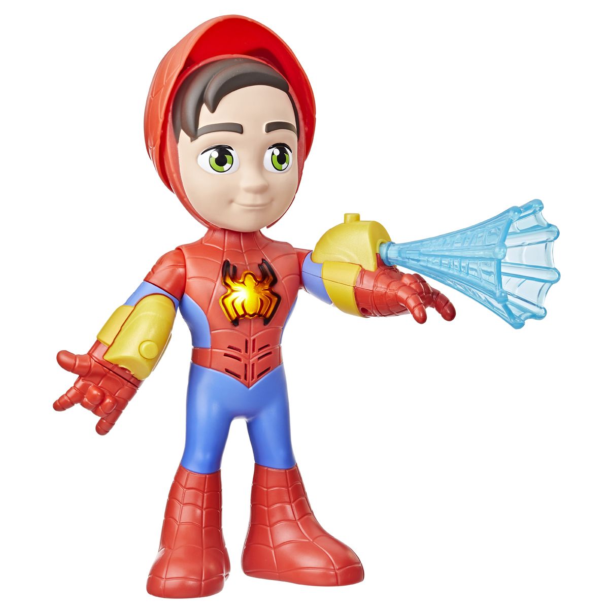 Figura Muñeco Traje Electronico De Spidey - Luz Y Sonido - Máscara Rectráctil - Spidey Y Sus Sorprendentes Amigos - Spiderman
