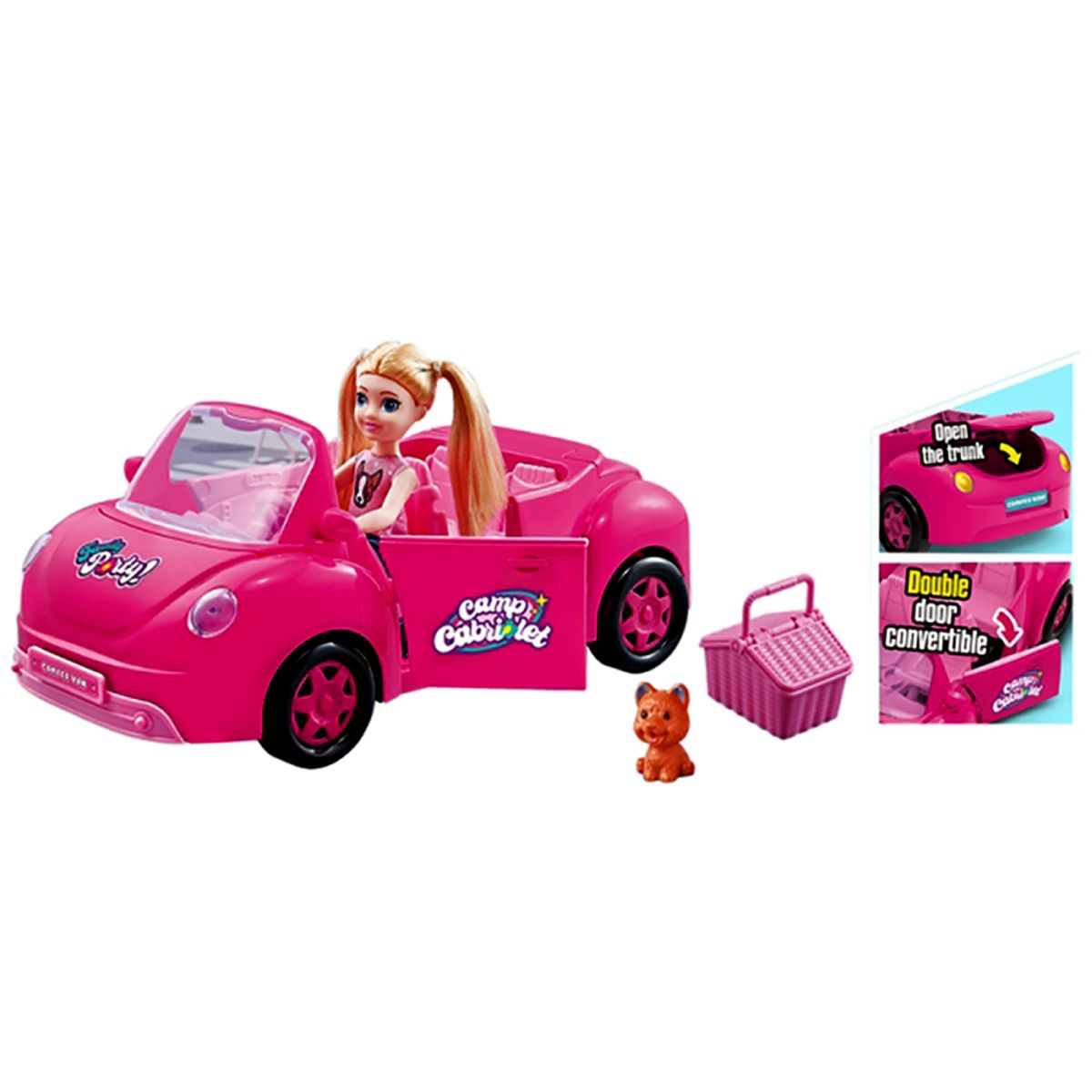 Muñeca En Auto Con Accesorios - Vehiculo