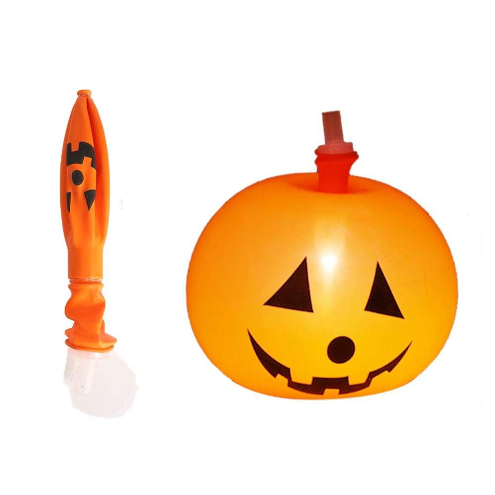 Globo Halloween Calabaza Con Luz x 5