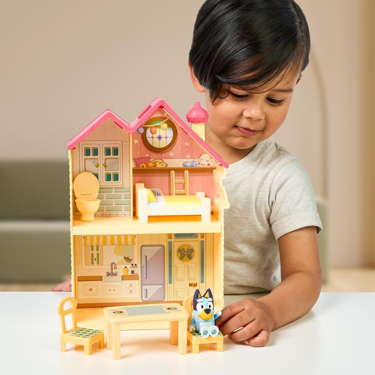 Mini Casita De Bluey - Mini Bluey Home - 5 Piezas De Juego