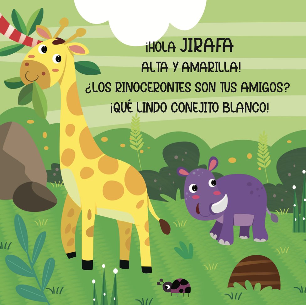 Libro Amigos De La Selva - Tapa Dura - 5 Piezas De Encastre - Imprenta Mayúscula