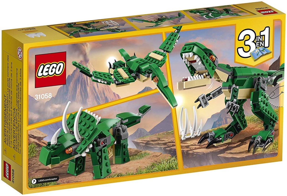 Grandes Dinosaurios 3 En 1 - Mighty Dinosaurs - Lego Creator - 174 Piezas