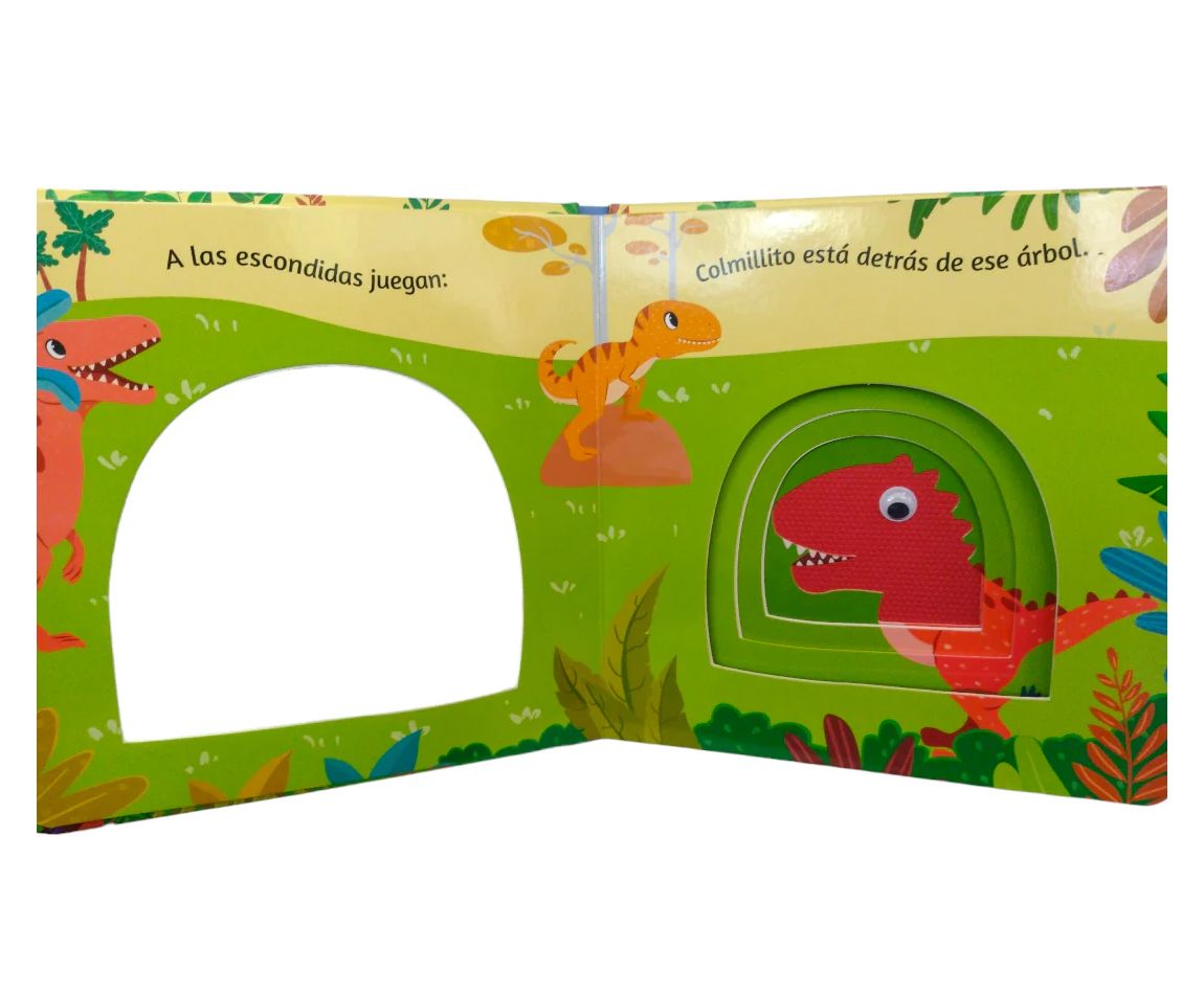 Libro Echa Un Vistazo Al Mundo De Los Dinosaurios - Con Solapas Y Textura