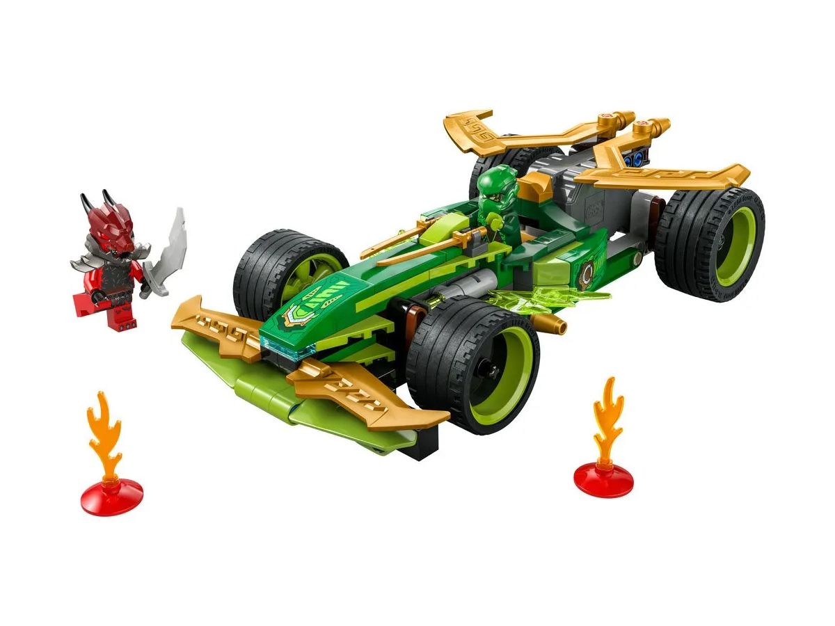 Auto De Carreras Con Motor De Carga Manual De Lloyd - Ninjago - Lloyd's Pull-Back Race Car - 181 Piezas