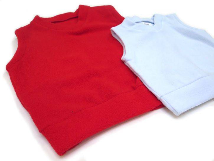 chaleco de polar para bebe