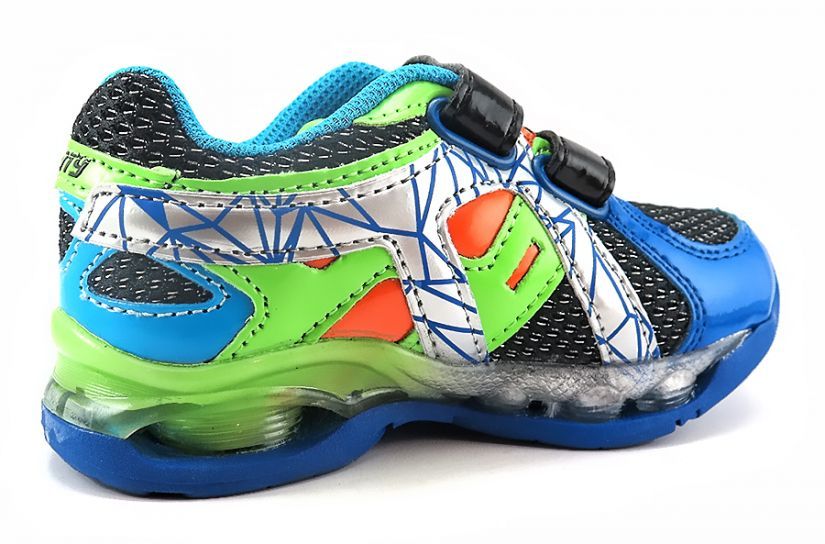 zapatilla de colores con velcro