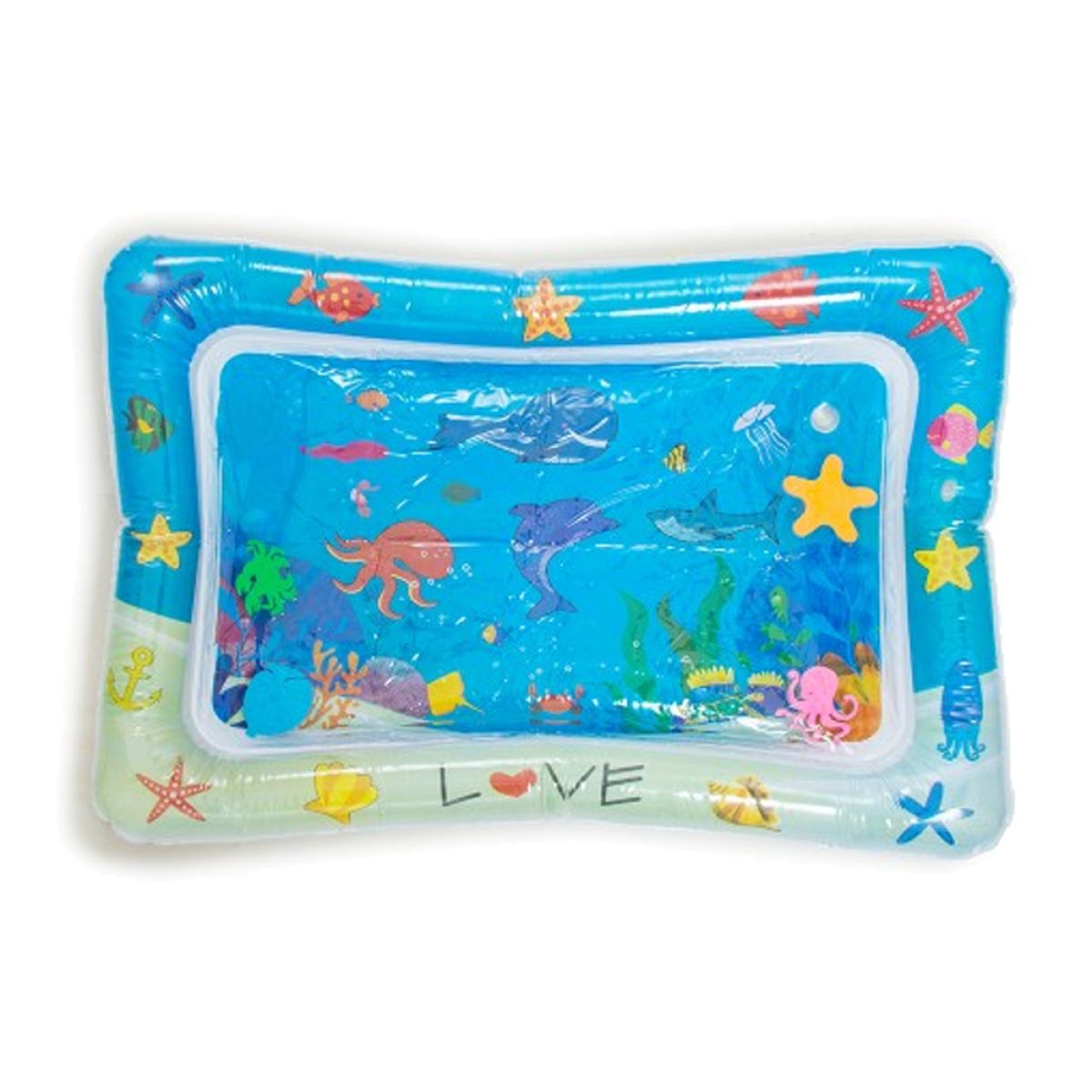 Manta didactica bebe inflable con agua