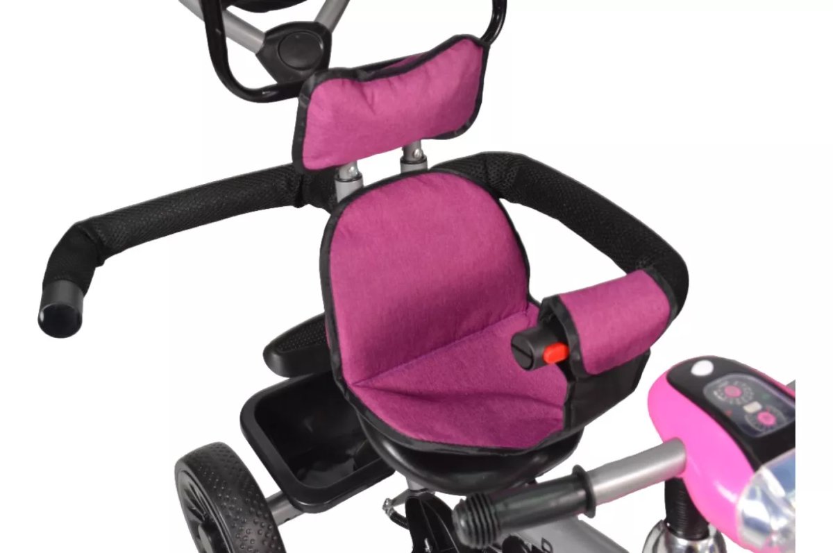 Triciclo Con Asiento Giratorio 360° Manija Direccional Con Luces Y Sonido