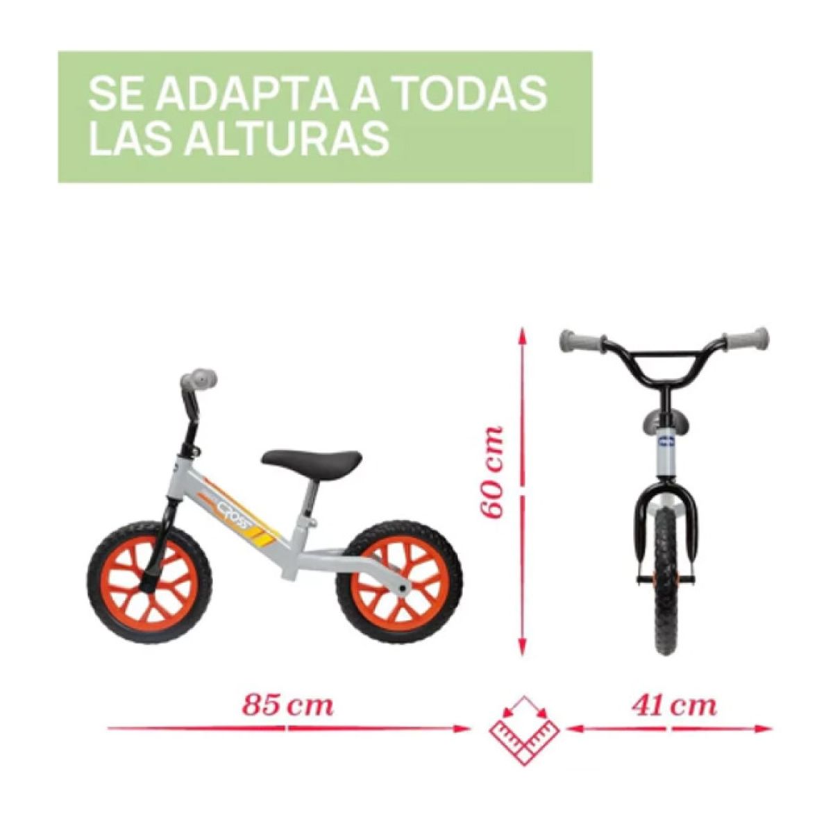 Camicleta - Bicicleta De Equilibrio Balance Bike Cross