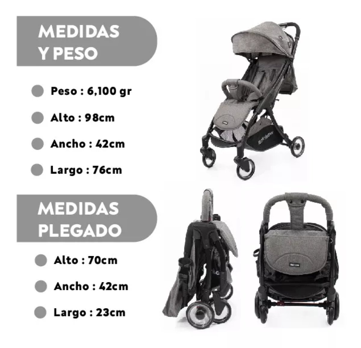 Cochecito De Paseo Cloe Ultracompacto Ultralivano