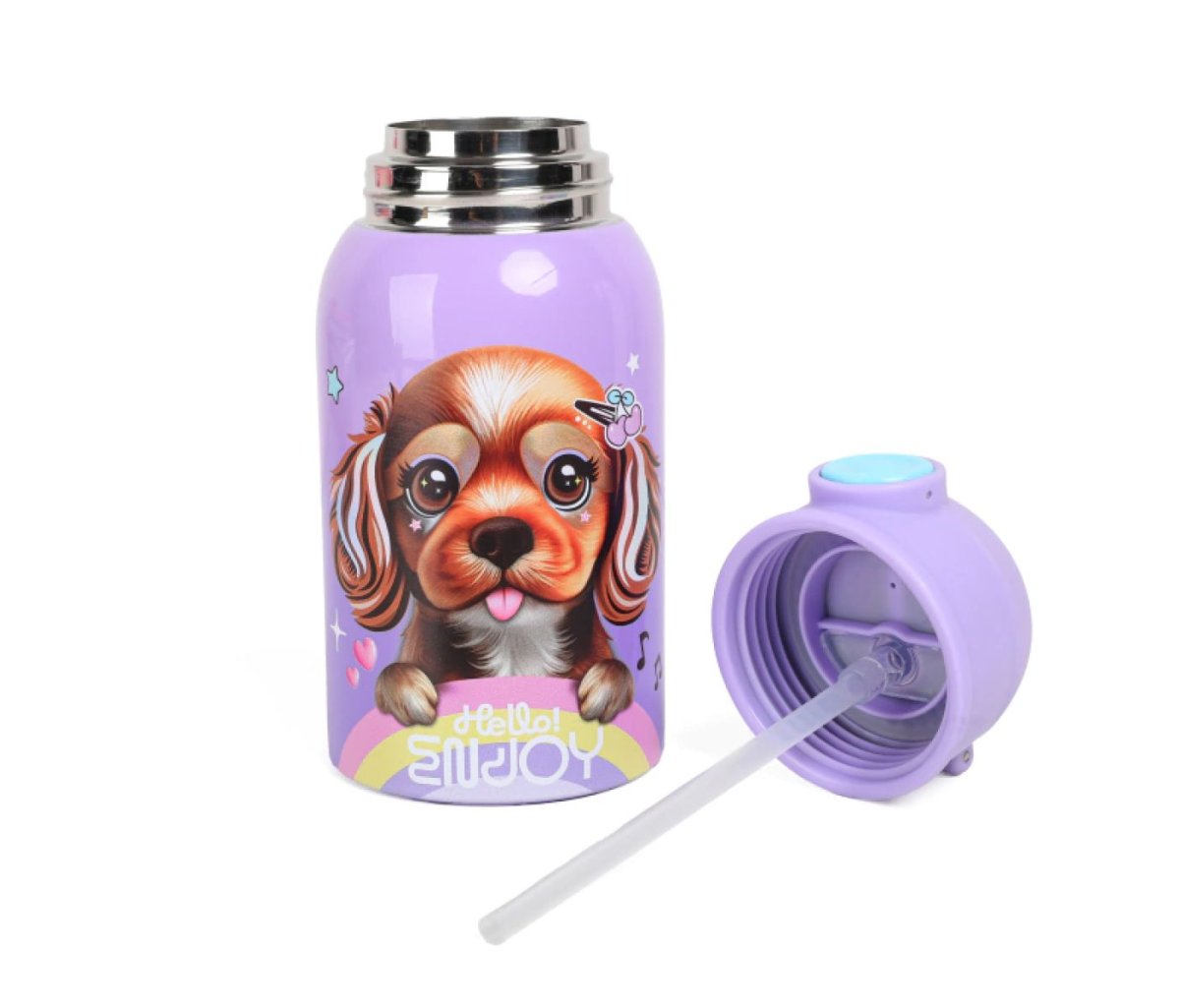Botella Acero Inoxidable Con Estuche Perro Dog - 450 ML