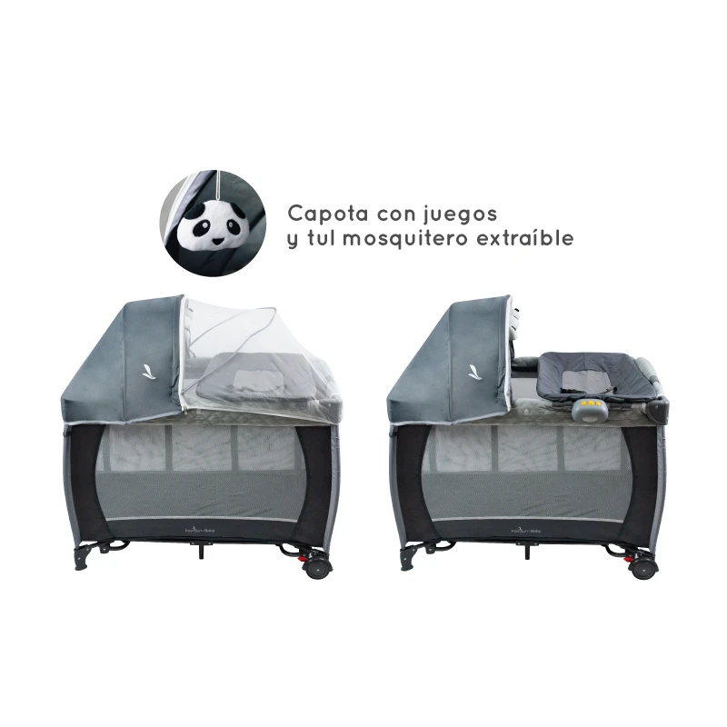 Practicuna Mecedora Confort Plus cambiador luz musica y vibracion