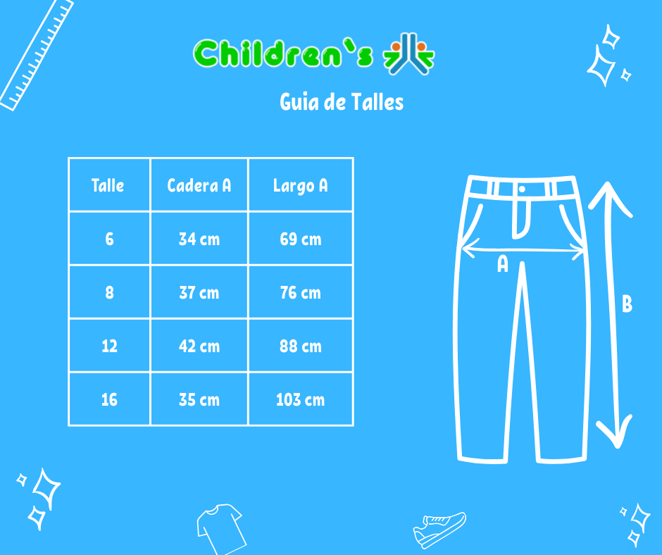Tabla de talles — Pantalon Elastizado