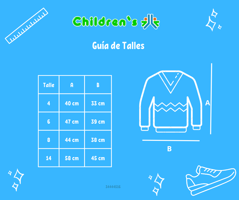 Tabla de talles — Sweater lana nena
