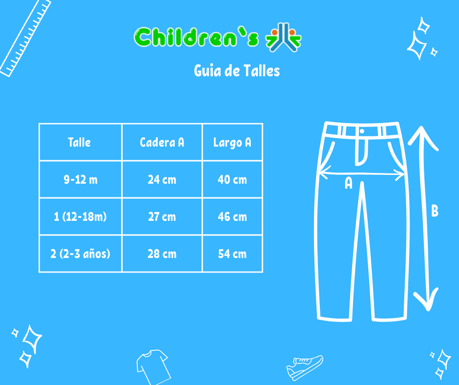 Tabla de talles — Pantalon De Vestir Rayado