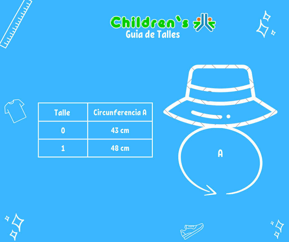 Tabla de talles — Gorro Piluso - Flores