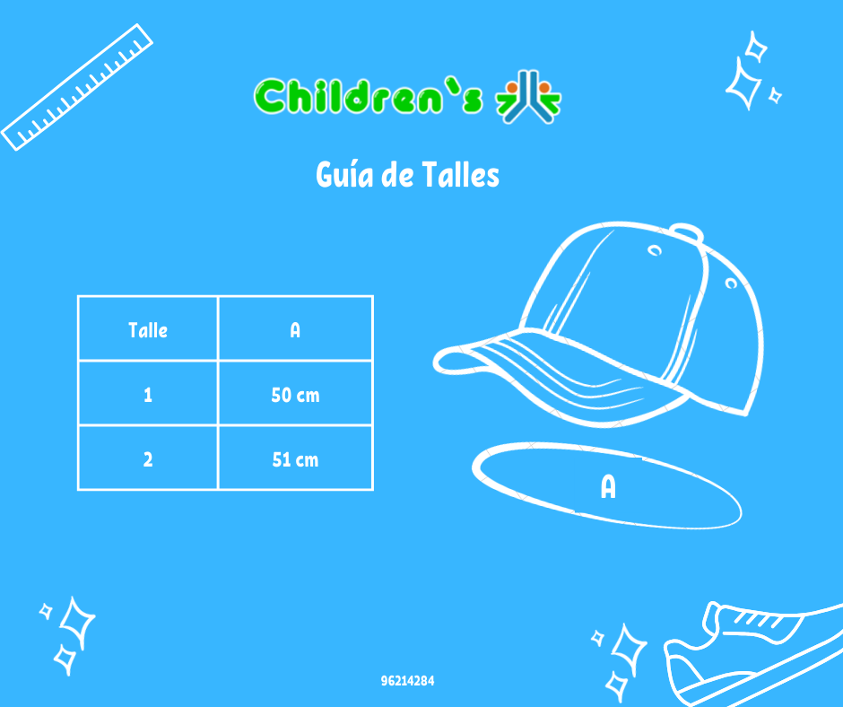 Tabla de talles — Gorro Cap Con Visera