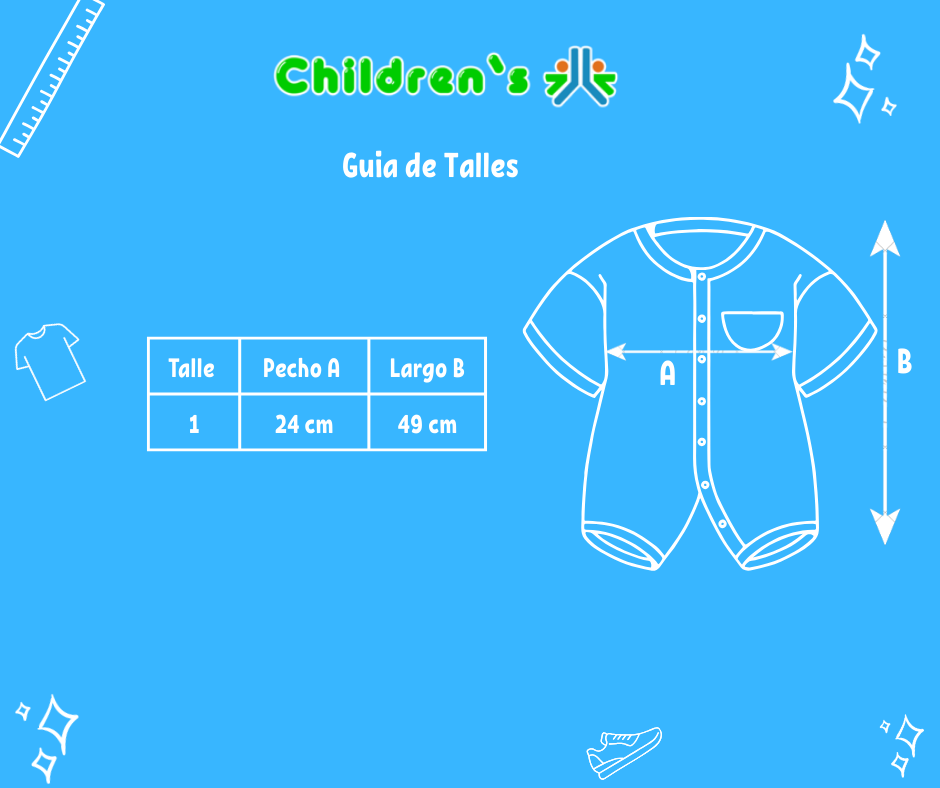 Tabla de talles — Enteritos Varios Enterito vestir Viyela pierre balmain con cuello Pierna Larga