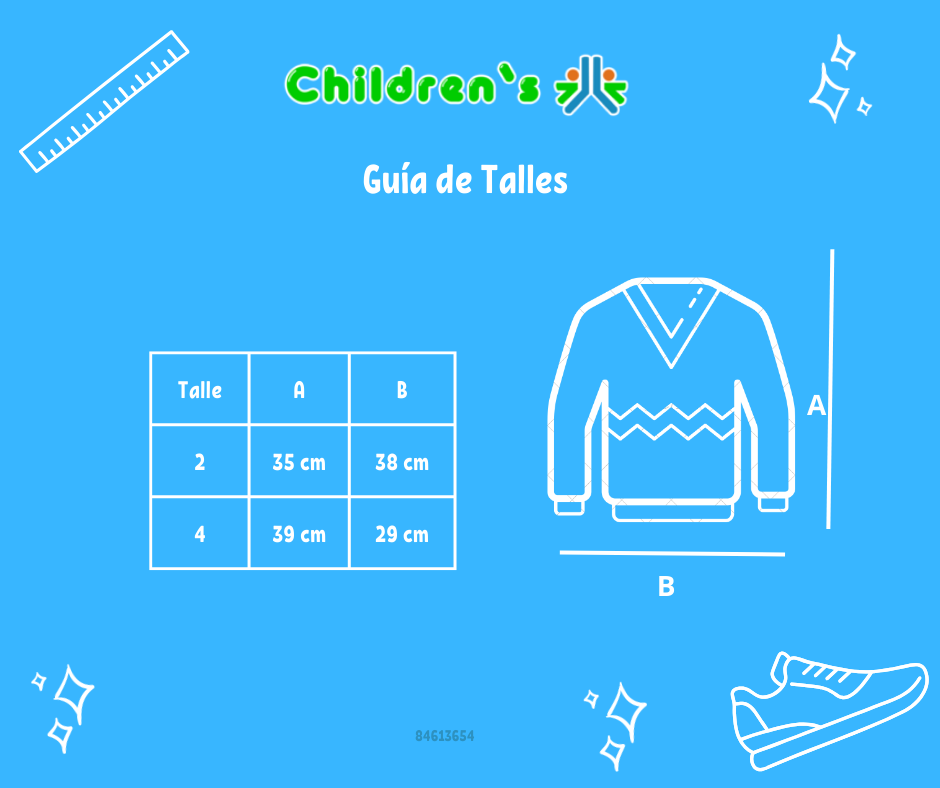 Tabla de talles — Pullover Sweater Tejido en ocho