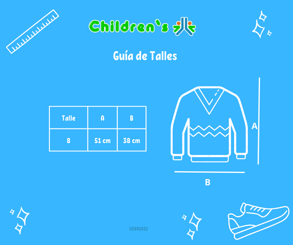 Tabla de talles — Pullover Sweater Tejido "HK"