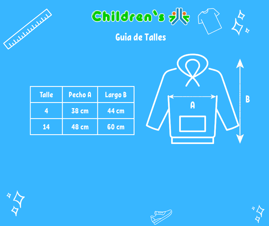 Tabla de talles — Buzo Polar Bordado Letras 05