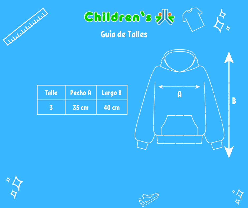 Tabla de talles — Buzo Polar con Cierre Bordado One Line