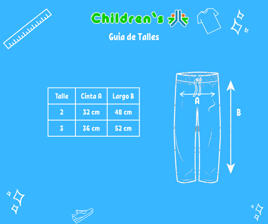 Tabla de talles — Pantalon Nieve termico Silver  (Con Wata)