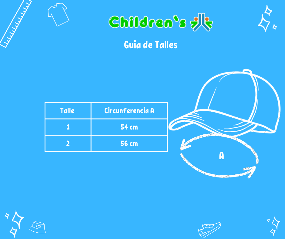 Tabla de talles — Gorro Cap Visera