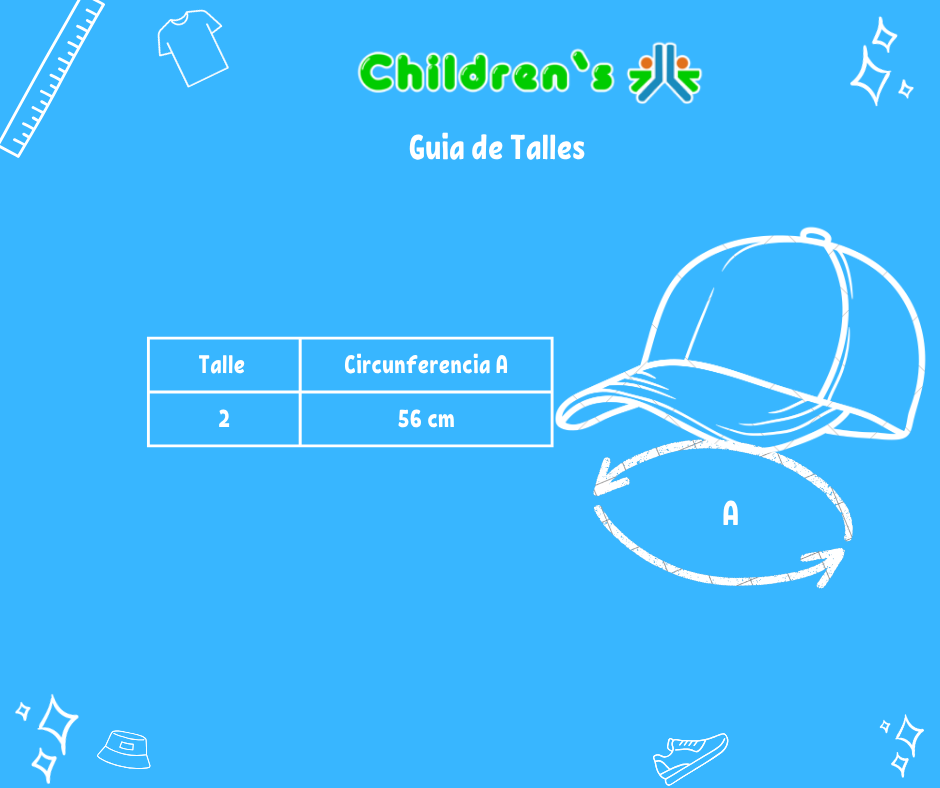 Tabla de talles — Gorro Cap Visera Lisa Con Elastico