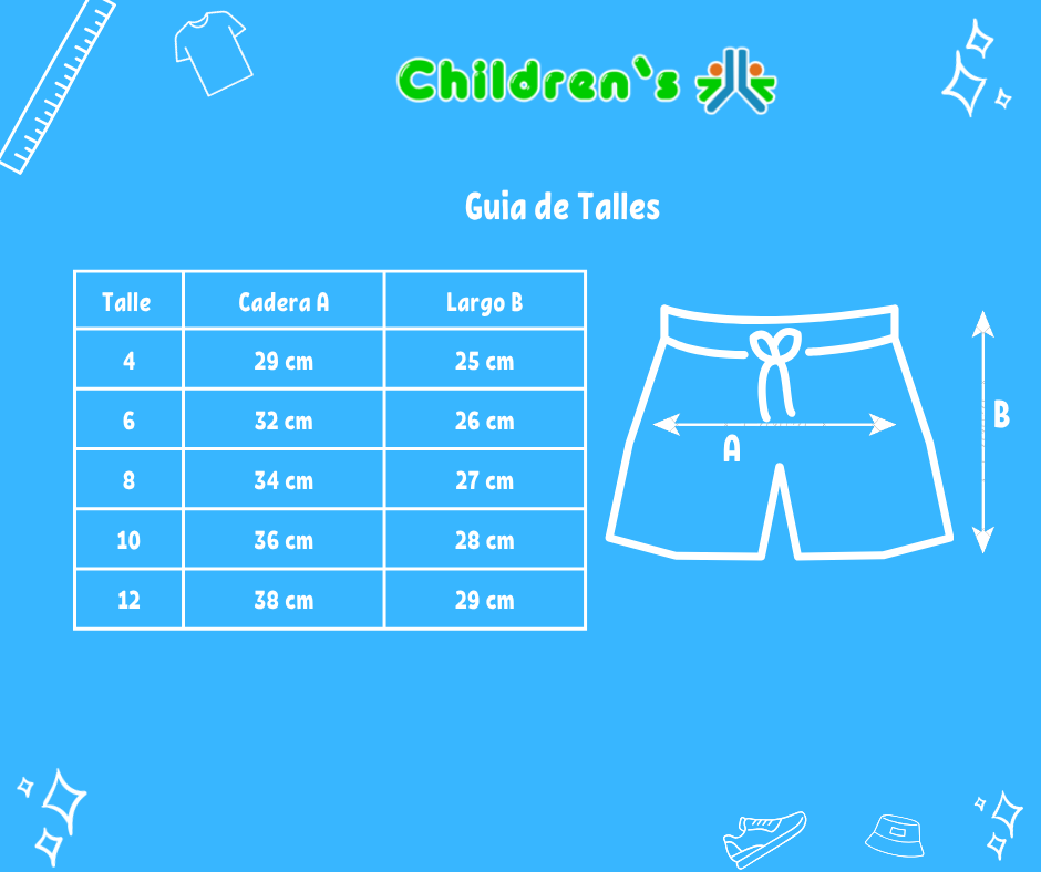 Tabla de talles — Short de Jean Gastado