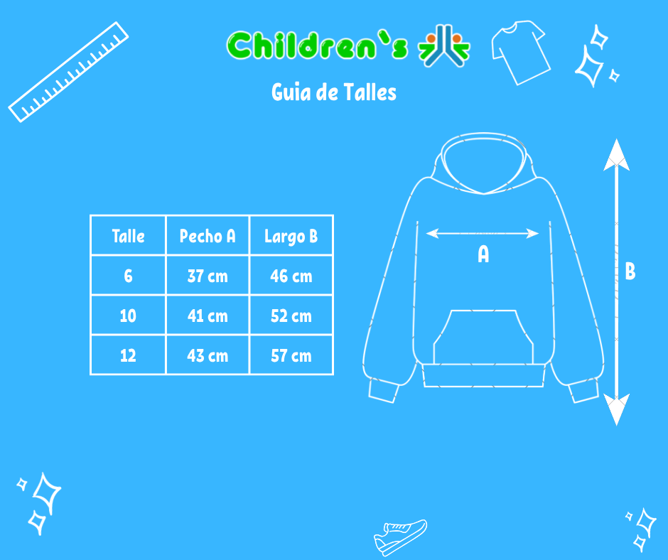 Tabla de talles — Buzo Polar Liso TYV