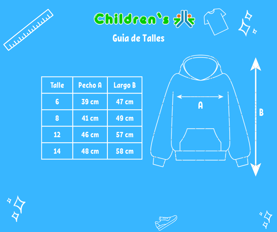 Tabla de talles — Buzo Polar con Cierre