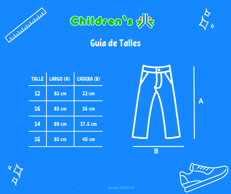 Tabla de talles — Pantalon Cuero Ecologico