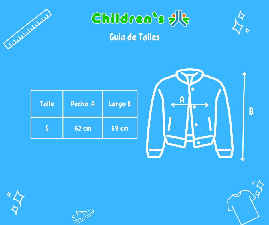Tabla de talles — Camperon de corderoy interior cordero